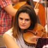 Daniel Pearl Memorial Viola recipient Hana Morford participating in the All Camp Orchestra. Photo by Richard Casamento. 