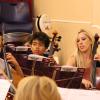 The fabulous cello section of the All Camp Orchestra. Photo by Richard Casamento. 